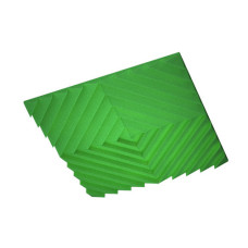 Акустическая подвесная звукопоглощающая панель Quadro Acoustic Wave Green