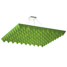 Акустическая подвесная звукопоглощающая панель Quadro Pyramid Green