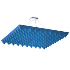 Акустическая подвесная звукопоглощающая панель Quadro Pyramid Blue