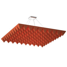 Акустическая подвесная звукопоглощающая панель Quadro Pyramid Red
