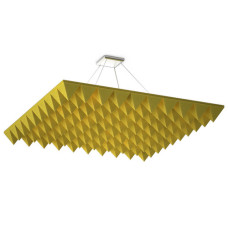 Акустическая подвесная звукопоглощающая панель Quadro Pyramid Yellow