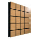 Акустическая панель Ecosound Tetras Wood Cream 50x50см 53мм цвет светлый дуб