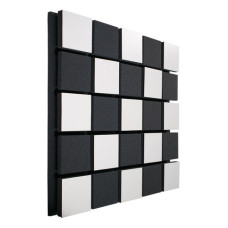 Акустическая панель Ecosound Tetras Acoustic Wood White 50x50см 53мм цвет белый
