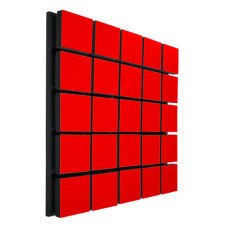 Акустическая панель Ecosound Tetras Wood Red 50x50см 53мм цвет красный