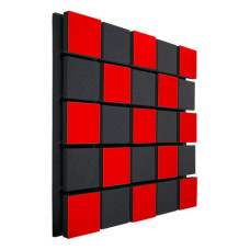 Акустическая панель Ecosound Tetras Acoustic Wood Red 50x50см 53мм Цвет красный