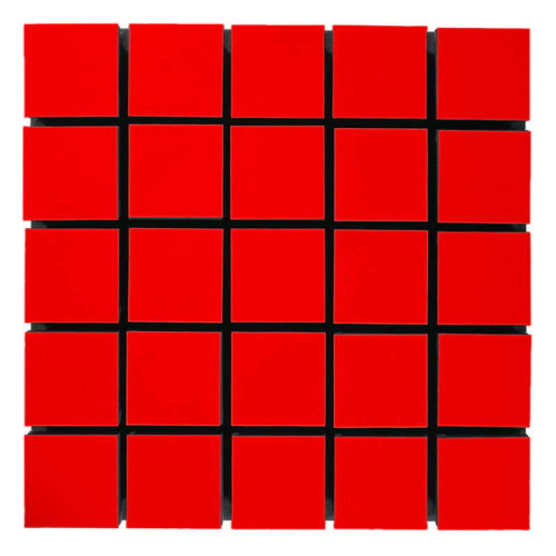 Акустическая панель Ecosound Tetras Wood Red 50x50см 33мм цвет красный