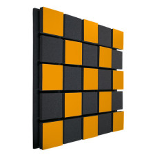Акустическая панель Ecosound Tetras Acoustic Wood Orange 50x50см 33мм оранжевый