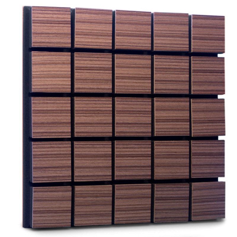 Акустическая панель Ecosound Tetras Wood Venge Contrast 50x50см 53мм Коричневый