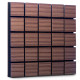 Акустическая панель Ecosound Tetras Wood Venge Contrast 50x50см 53мм Коричневый