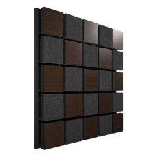 Акустическая панель Ecosound Tetras Acoustic Wood Brown 50x50см 73мм коричневый