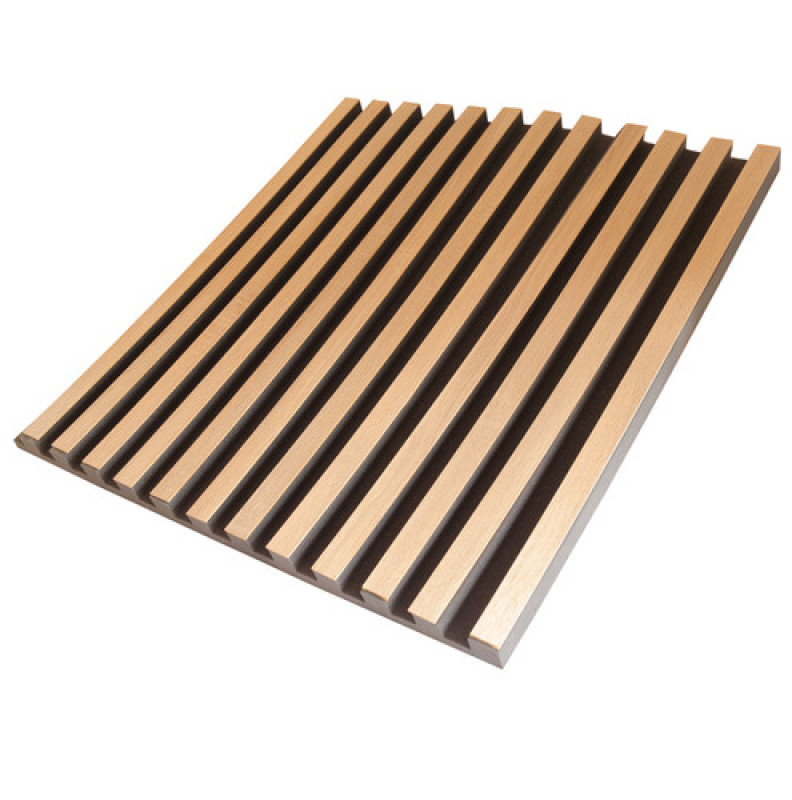 Акустическая панель Ecosound Comb Wood Sonoma 100x100см 50мм цвет светлый дуб
