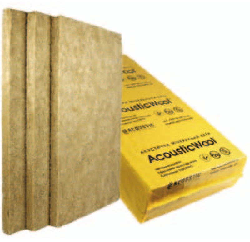 AcousticWool Sonet P 50мм- 80 кг/м3-Изоляция воздушного шума-цена за метр кв